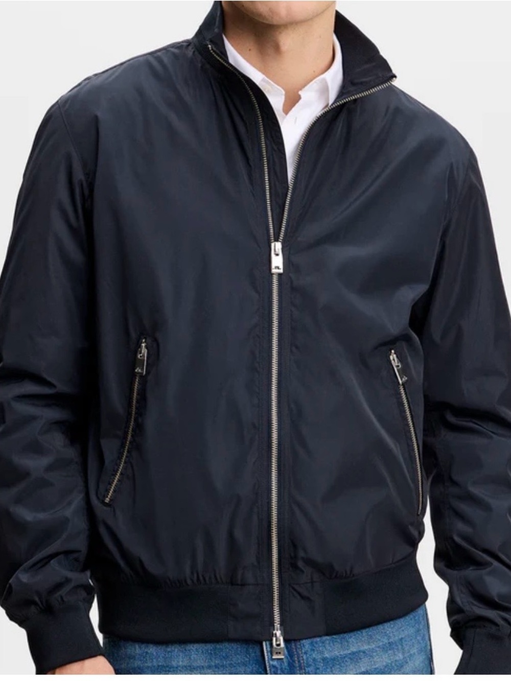 J.Lindeberg Navy Kevin Poly Jacket